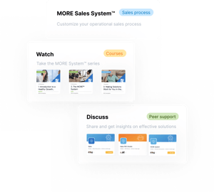 The MORE System™, a five-series course for consultative sales development, will help you build an operational model and generate predictable revenue.